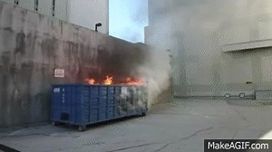 LAFD -Large Dumpster Fire-*No Audio* on Make a GIF
