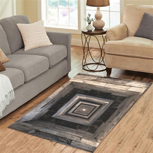 3D Stone Tunnel Area Rug 60x39 Optical Illusion Floor Decor - Etsy