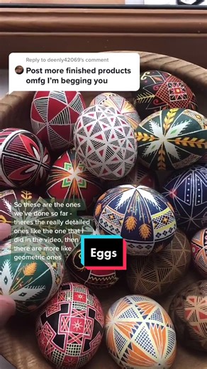 Reply to @deenly42069 LET ME SHOW YOU MY EGGS #pysanky #folkart #artsandcrafts #craft #design