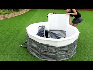 How to set up a Lay-Z-Spa ThermaCore foam hot tub with UltraFit built-in pump