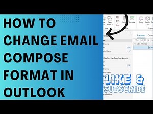 How To Change Email Compose Format In Outlook/how to set mail format in outlook/how to change format