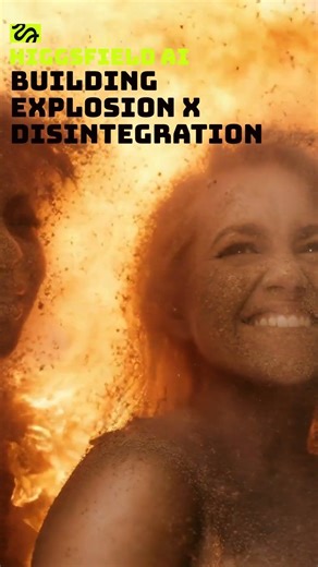 Higgsfield Ai Building Explosion and Disintegration Effect #higgsfield