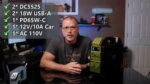 Portable Power Station 1000W With Built-in Solar Panel LiFePO4 Battery Pack With AC/DC/USB/PD Outputs for Camping Emergency