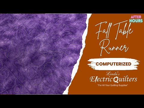 QUILT a Fall Table Runner - Computerized Pattern Set by Wasatch Quilting