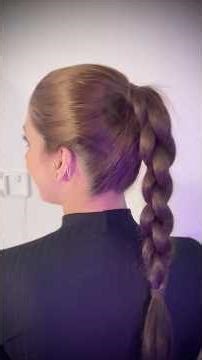 4 Strand braid hairstyle tutorial 💞#shorts