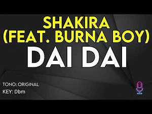 Shakira & Burna Boy - Dai Dai - Karaoke Instrumental