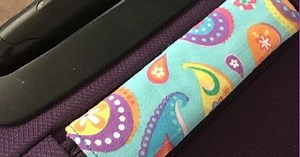 Make a Fabric Luggage Handle Wrap - Tutorial Tuesday