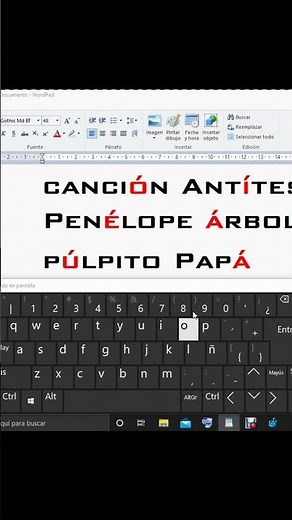 ⌨️ Acentos en Teclado W10 (Atajos)