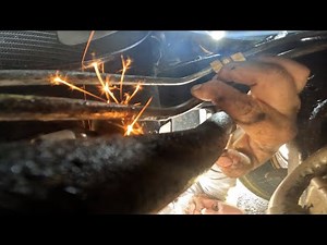 Repairing the Transmission coolant line on a 2005 Ford Sport Trac