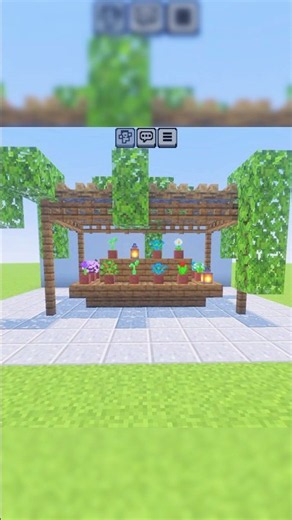 "Minecraft Garden Build Hack In Bedrock Edition🍀🔥",#shorts #bedrock #minecraftbuild