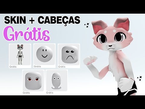 SKIN DE CACHORRO E 7 ROSTOS E CABEÇAS GRATIS NO ROBLOX