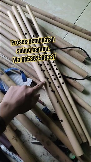 beginilah proses pembuatan suling bambu #suling #tutorial #sulingmerdu