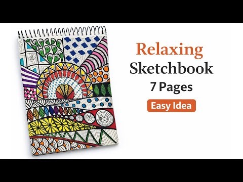 Relaxing Sketchbook Art | 7 - Page easy idea