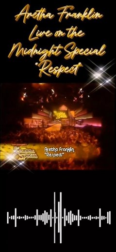 Respect – Aretha Franklin (Midnight Special Live Performance) #musichistory