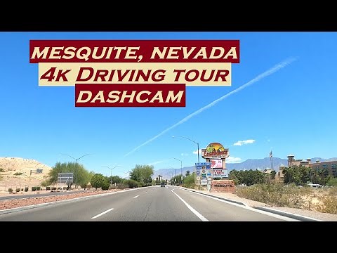 Mesquite, Nevada | 4k Driving Tour | Dashcam | Sun City
