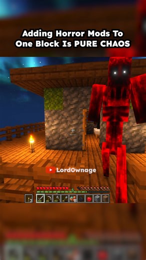 Lord0wnage | Adding Horror Mods To One Block Is PURE CHAOS #minecraft | Instagram