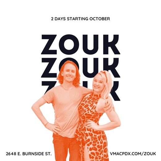 Zouk classes at VMAC... NEW SCHEDULE starting October 2023: ✔️ Open-level class 1st and 3rd Sunday of every month 6pm before our SBZ Social! ✔️ Level 1 Beginners : Wednesdays at 6:30pm ✔️ Level 2 Beyond Beginners : Wednesdays 7:30pm 🎟️ Registration ends the 1st week of every month, so sign up ahead! Students must register and pay for the entire month-long series. No drop-ins once the series started. ✔️ Level 3 Intermediate : Wednesdays 8:30pm ✔️ Head Motion Intro : Mondays 6:30pm ✔️ Head Motion