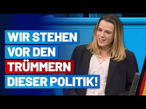 Carina Schießl on the irresponsibility of the established parties! - AfD parliamentary group in t...