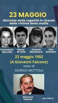 23 maggio 1992 (A GIOVANNI FALCONE) scritta da GIORGIO MOTTOLA 2026 mus AI