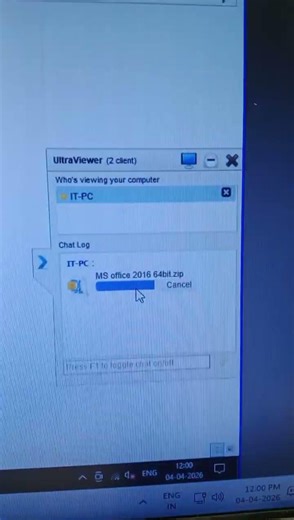 Aaj किया Ms office install Remote control लेकर