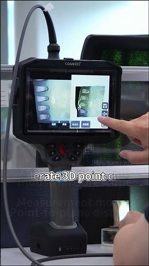 How to get accurate borescope measurements? Meet the X5 3D point cloud #coantec #borescope #ndt