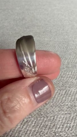 Silver Plated Spoon Ring Size 9.5 - Etsy