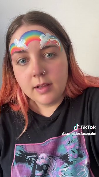 Easy Rainbow Face Painting in 60 Seconds Challenge