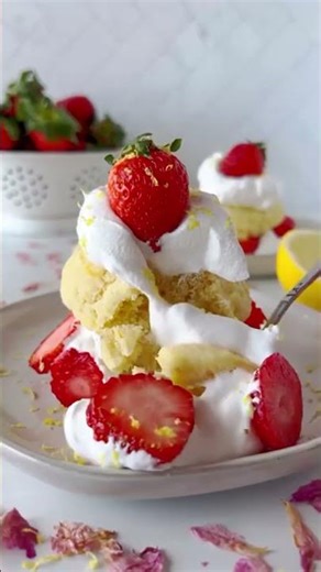 LEMON STRAWBERRY SHORTCAKE | Easy Summer Dessert Recipe