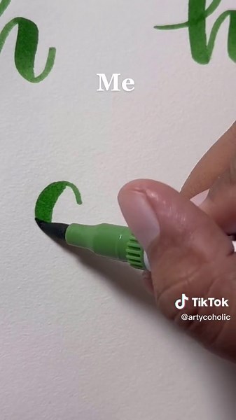 How to Write the Letter 'H' in Calligraphy