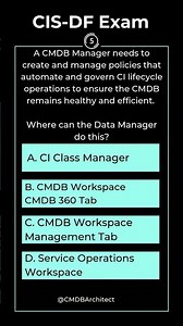 CIS- Data Foundations Study Question: Data Manager Policies