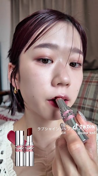 ローズベージュにほんのりブラウンを混ぜた大人可愛いモーヴ系カラー♡ツヤと透け感が絶妙！💄❤️ @yslbeauty #リップバーム #リップ #リップメイク #リップグロス #毎日メイク #毎日コスメ #コスメ #毎日メイク #yslリップ