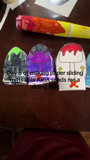 Day 6 of making paper sleing mitts until ARIA sends me a slidingmitt#slidingmitt#CS99tv#ARIA#absolutelyridiculous#paper#fyp#blowthisup#baseball@Absolutely Ridiculous® (ARiA)