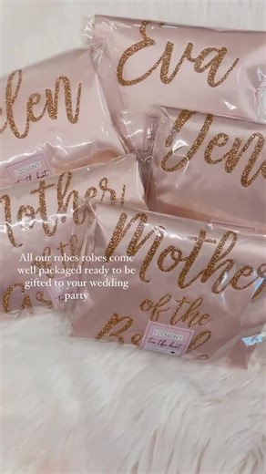 Personalized Satin Bridesmaid Robe: Monogram Bridal Party Gift - Etsy