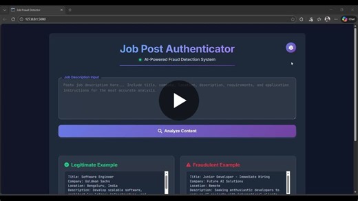 Fake Internship Detection System with Deep Learning & NLP | Hitesh Jha posted on the topic | LinkedIn