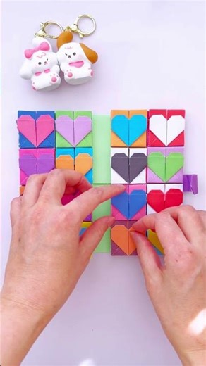 Rainbow Color Paper wallet with 5 layer pockets Showoff#diy