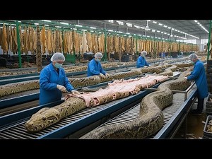 Inside the Snake-Leather Factory: From Snake Skin to Luxury Jacket (Full Process)