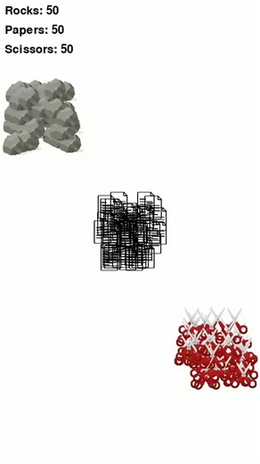 Rock Paper Scissors #rockpaperscissors #asmr #asmrsounds #simulation #satisfyingsounds