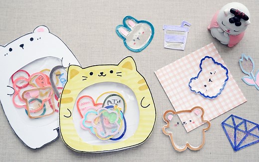 【手工】来做好看精致的透明贴纸呀，几个步骤很简单，分分钟学会