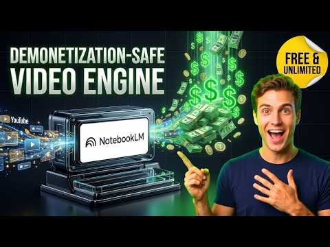 Turn NotebookLM into a Demonetization-Safe Video Engine (Free & Unlimited)