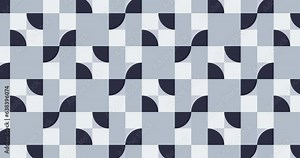 Psychedelic abstract loop background. Modern Animated Geometric pattern or background. 4K resolution geometric motion design. Abstract moving shapes background with circles and triangular and squares