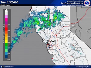157K views · 304 reactions | Radar Update [700 AM] - We've been talking about an impactful storm moving into the region later today and tonight. Here's a radar loop from this morning showing the leading edge of the storm just to our north. #cawx | US National Weather Service San Francisco Bay Area/Monterey California | Facebook