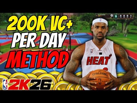 *NEW* How to EASILY Earn 200k VC Per Day in NBA 2K26! (Endorsement + FIBA METHOD)