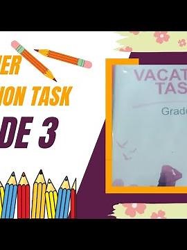 Grade 3 | Vacation task | Urdu | Full Summer Vacation Task Solution | Dar-e-Arqam School | اردو