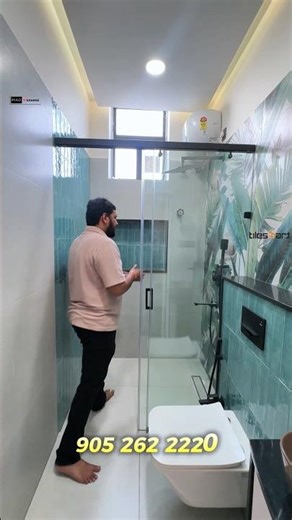 Luxury Bathroom Tour: Tropical Vibes & Gold Sparkle Tiles! ✨