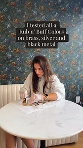 640K views · 2.8K reactions | Testing all 9 Rub 'n Buff colors and sharing my favorite silver, gold, and copper colors! | Chris Loves Julia | Facebook