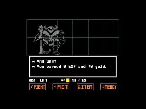 Undertale: Spare Knight Knight-Pacifist