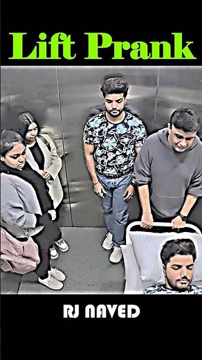 Cute Girl Ghost Prank In Lift Part 7😅Don't Miss The End🤫Credit - Rj Naved #funny #comedian