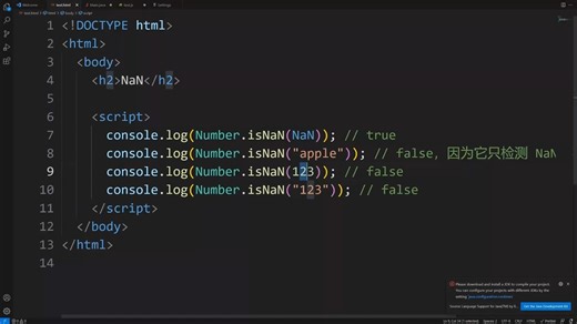 前端面试: NaN 和 Number.isNaN 有什么区别？分别在什么场景下使用？