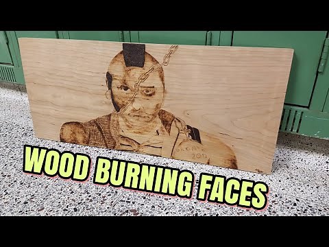Photo-realism Wood Burning Peoples Faces With Precise Detail