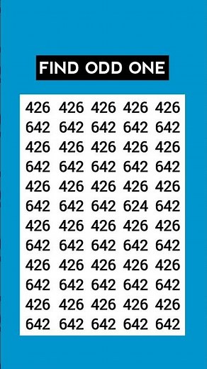 Find Odd One Out (99% WILL FAIL) ❌ #findoddoneout